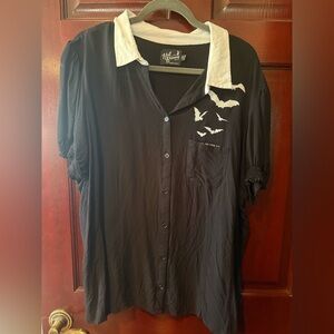 SOLD SOLD SOLD Hell Bunny ButtonDown Bat Top